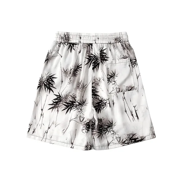 PVPVPV Casual Shorts Unisex DK77831 White-1