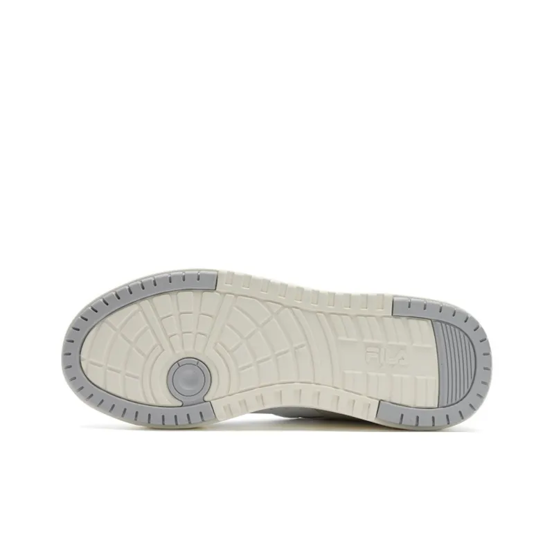 FILA Modern Slip Resistant, Waterproof, Quick Dry Low Top Skateboard Shoes Men's White Gray-4