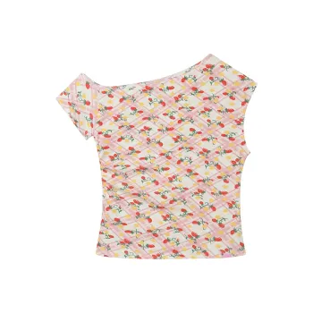 SLEEP AT 11 T Shirts Women's Plaid Print