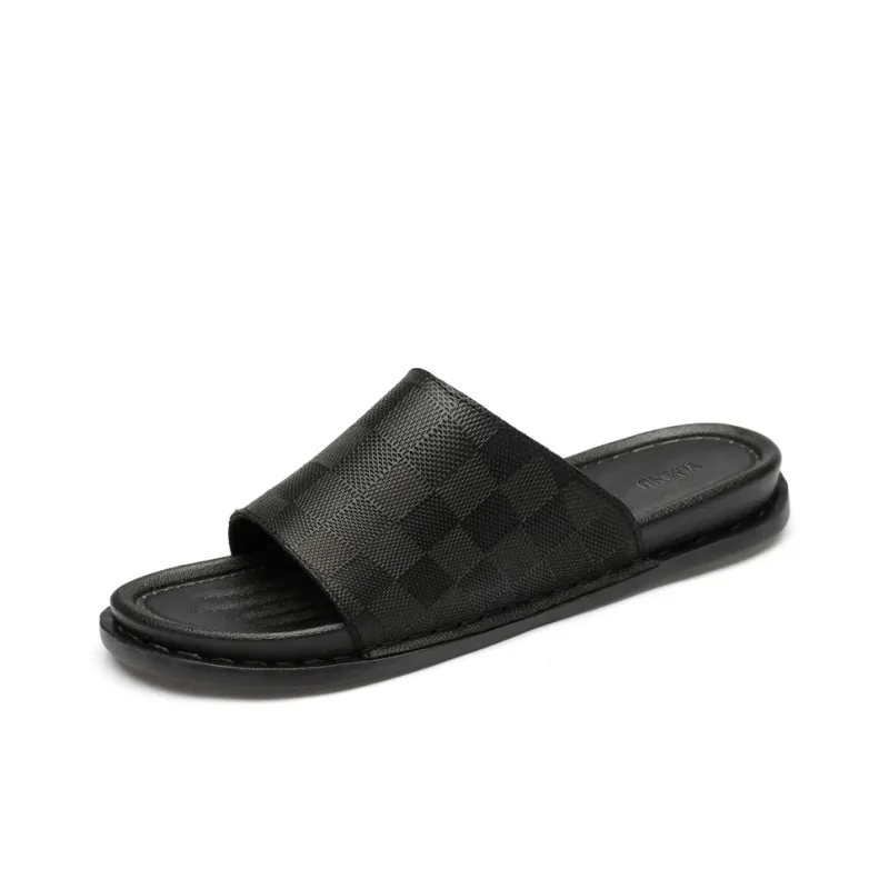 Eminu Rubber Sole Slip Resistant Slide Slippers Men's-1