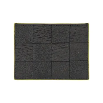 Dragon Diffusion Buffalo Leather Card Holder Women's Black