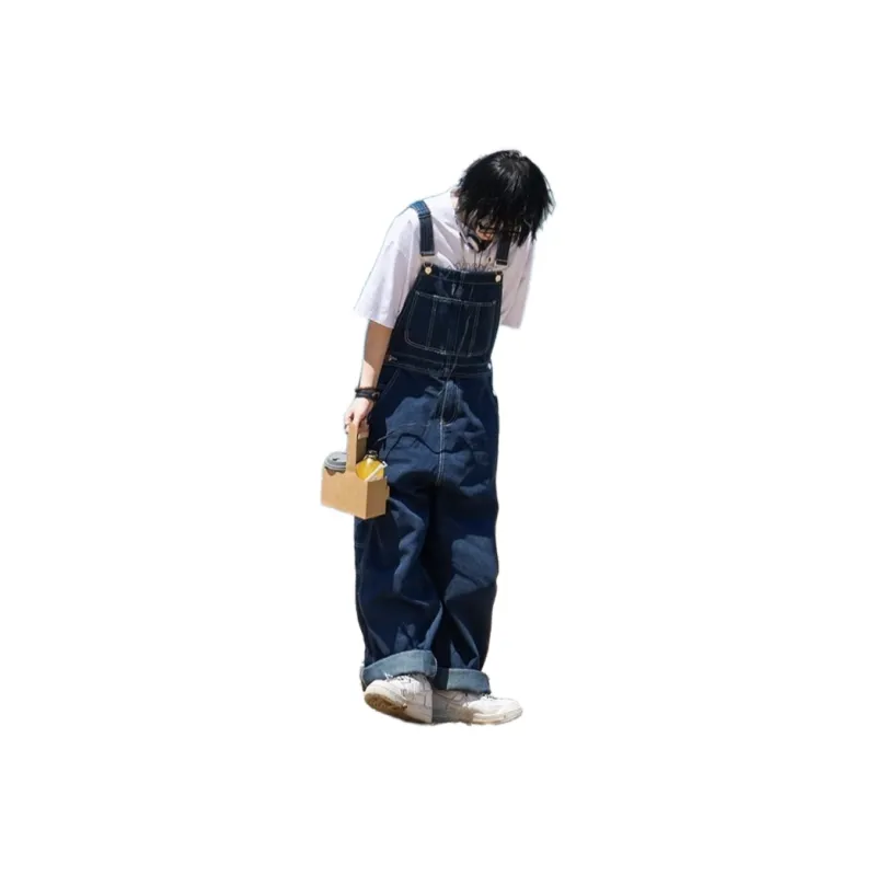 YIWANSHIDUO Jumpsuits Unisex Blue-0