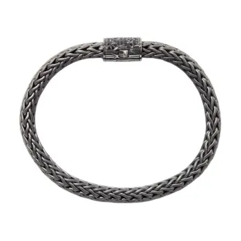 JOHN HARDY 925 Sterling Silver Bracelets Men's Black
