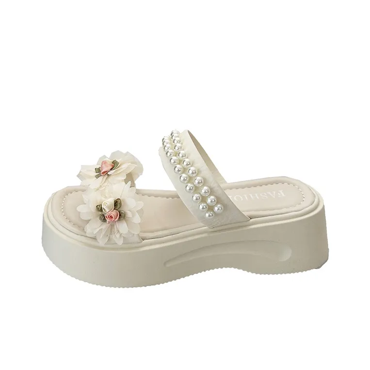 WUJI Rubber Sole Slip Resistant Abrasion Resistant Slide Slippers Women's-0