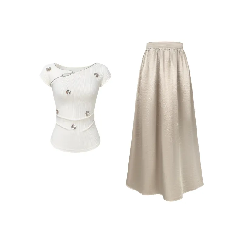 Pa33word Two Piece Skirt Sets Women's-0