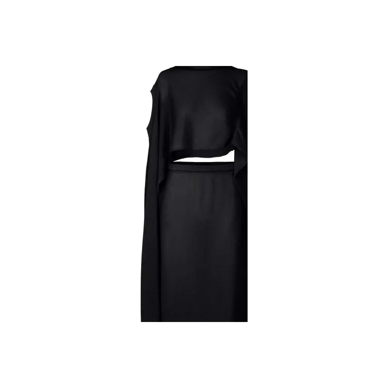 ISSEY MIYAKE Long Sleeved Dresses Women's Black-1