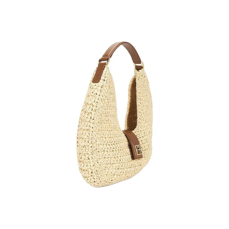 Anine Bing Raffia Handbag Women's Beige-2