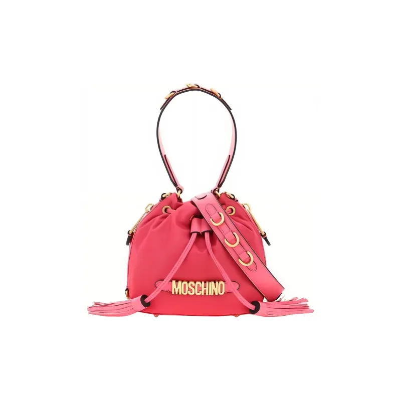 MOSCHINO Leather Handbag Regular Women's Pink-0