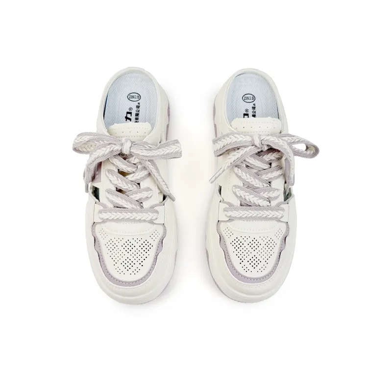 Warrior Quiet Quick Dry Antibacterial Closed Toe Slippers Women's Beige Light Purple-3