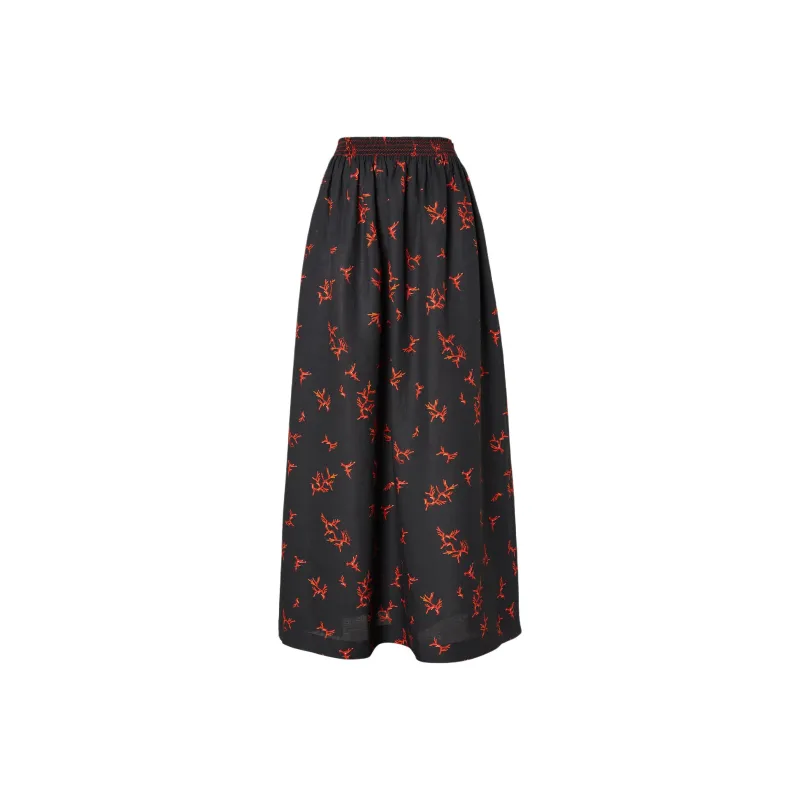 FENDI SS25 Casual Long Skirt Women's Black-1