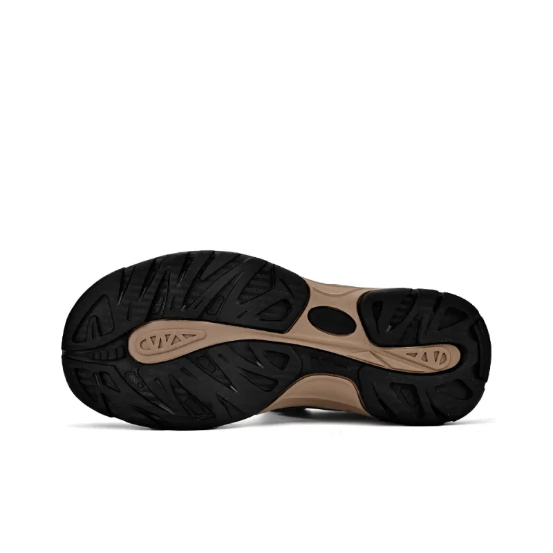 Wen Nai Anti Slip Wear Resistant River Trekking Shoes Men's Black-4