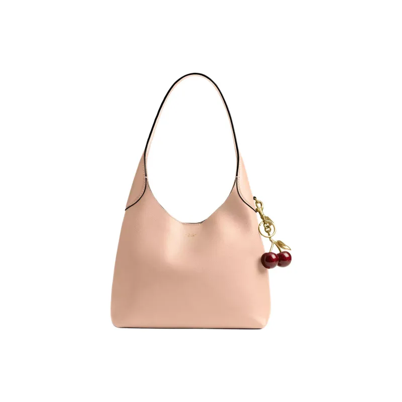COACH Brooklyn Grain Leather Handbag, Shoulder Bag Tubas Women's Cream-1