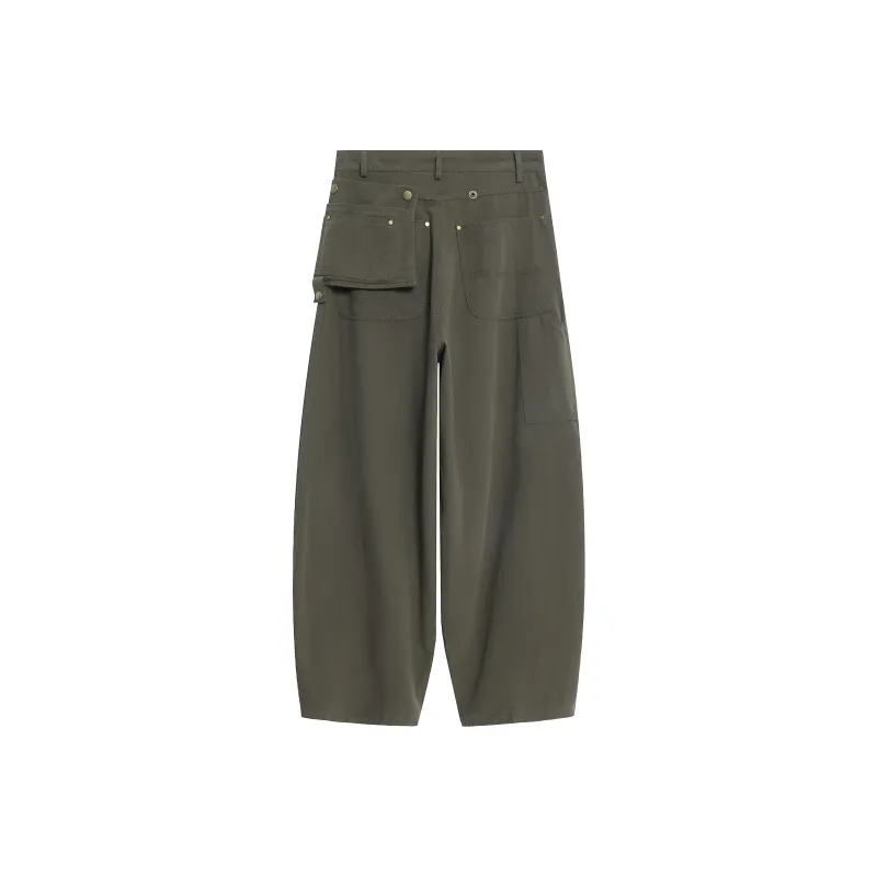 VINMUK Cargo Pants Unisex Army Green-1