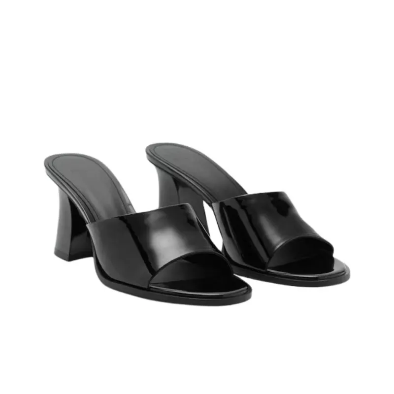 MANGO Abrasion Resistant Slide Slippers Women's Black-2