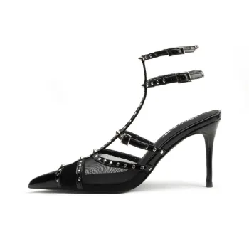 Colorful Bridge High Heels Women's Black