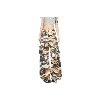 NHZN Jeans Women's Yellow Camouflage