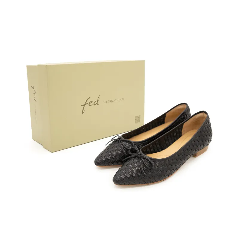 FED Casual Single Shoes 2cm Women's Black-2