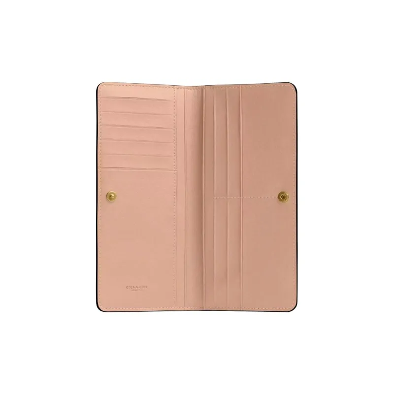 COACH Calfskin Wallet Trumpets Women's Cream-2
