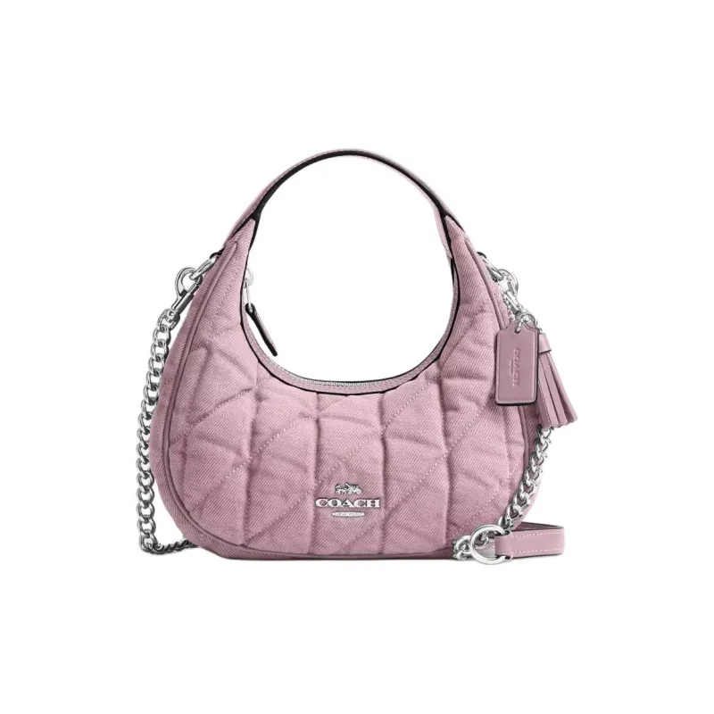 COACH CARMEN Denim With Smooth Leather Crossbody One Shoulder Handbag Mini Women's Carnation Color-0