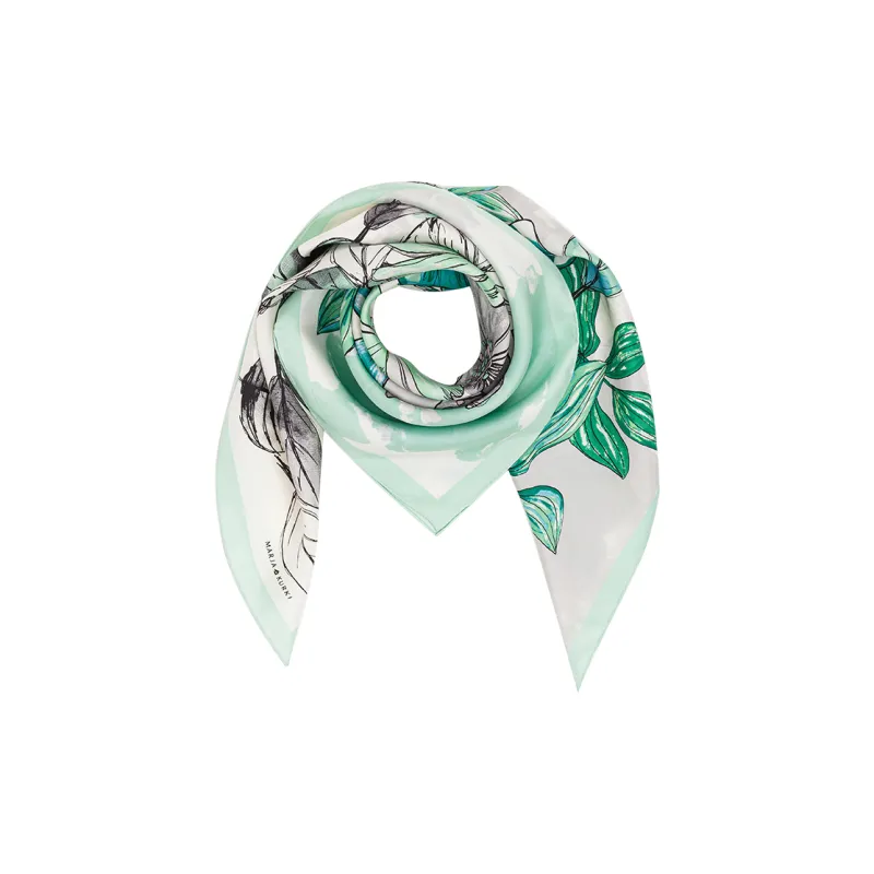 MARJAKURKI Silk Square Scarf Women's-1