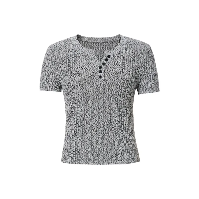 Hopeshow Knitwear Women's Star White Gray 087-0