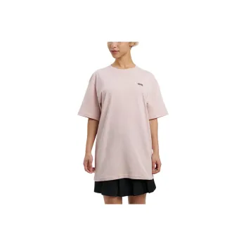 Vans Left Chest Logo T Shirt Women's Pink/Black