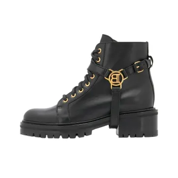 BALMAIN Ranger Ankle Boots 5cm Women's Black