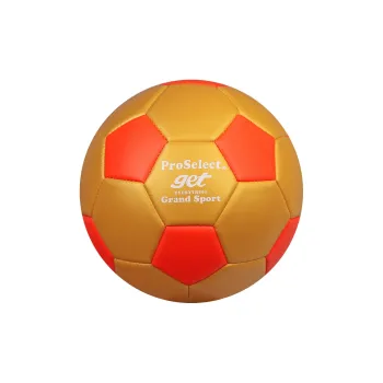 ProSelect Size 3 Soccer PU Machine Stitched Soccer Ball Unisex Red Gold