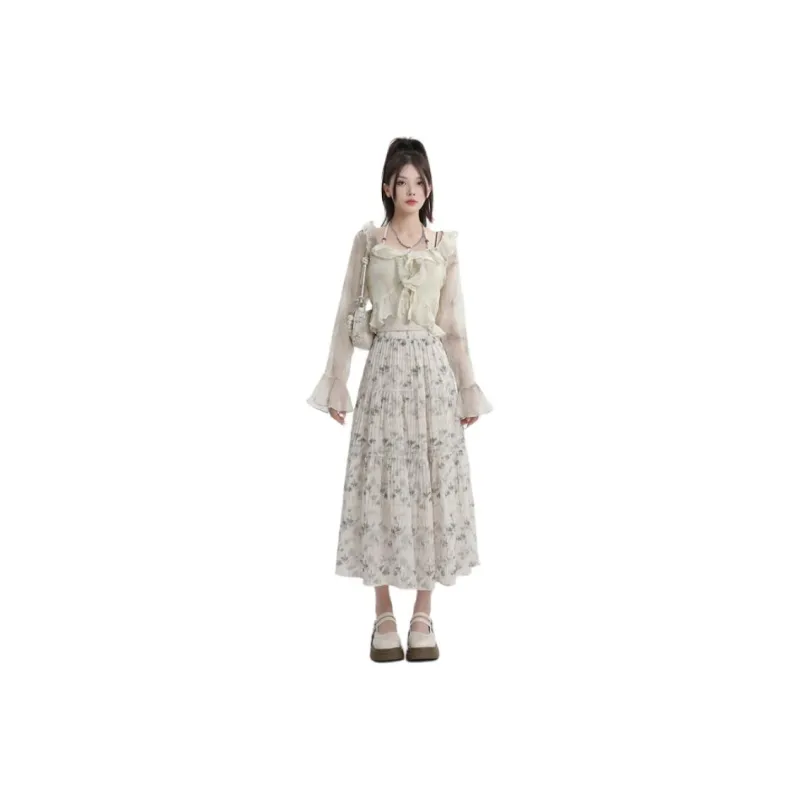 YINLEI Casual Long Skirt Women's-1