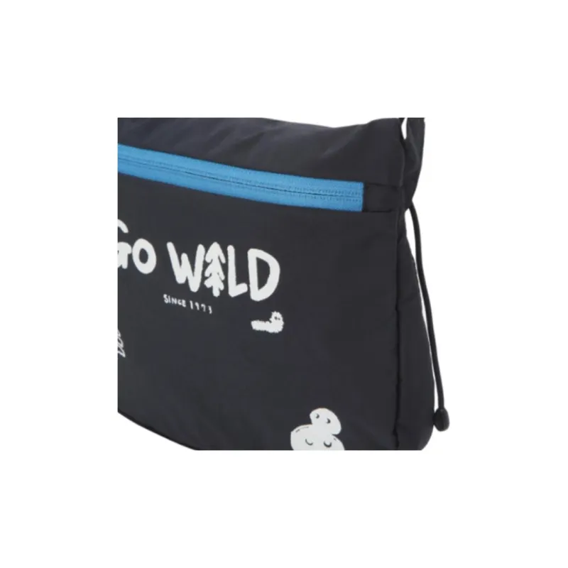KOLON SPORT Nylon Shoulder Bag, Crossbody Bag Women's Dark Marine Blue-4
