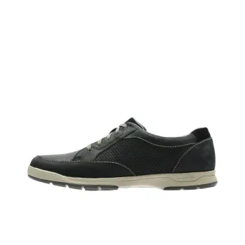 Clarks Stafford Park5 Low Top Casual Shoes Men's Black