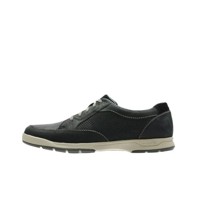Clarks Stafford Park5 Low Top Casual Shoes Men's Black-0