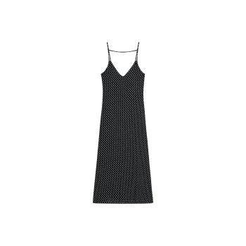ZARA Slip Dresses Women's Black/White