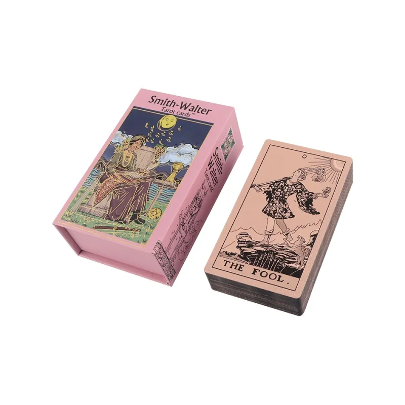 JINBANG Wite Tarot Collection, Gold Foil PVC Waterproof, Tarot Board Games-80