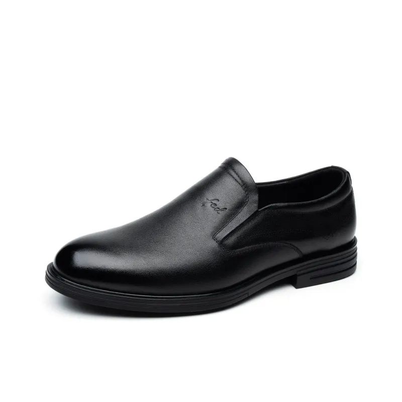 FED Business Formal Leather Shoes Casual Shoes Men's Black-1