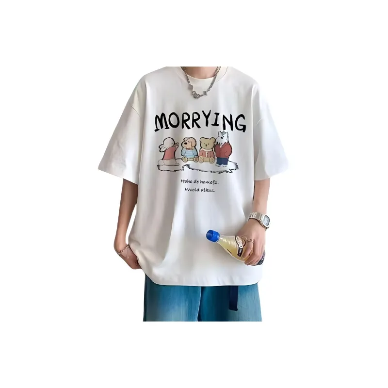 Wooden Rabbit T Shirts Men-4