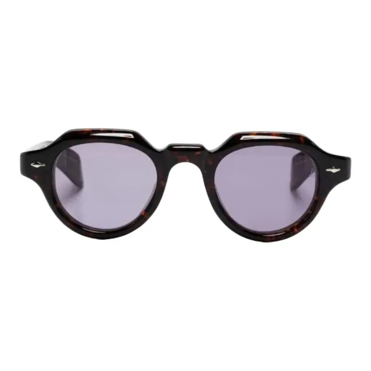 JACQUES MARIE MAGE Acetate Irregular Shape Sunglasses Unisex Tortoiseshell-1