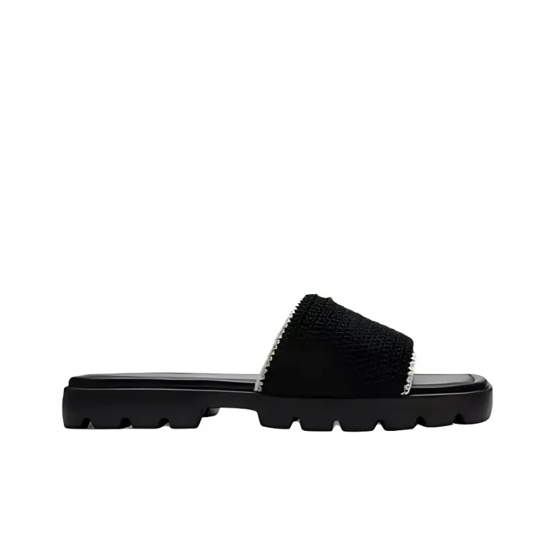 COACH Slip Resistant Slide Slippers Women's Black-1