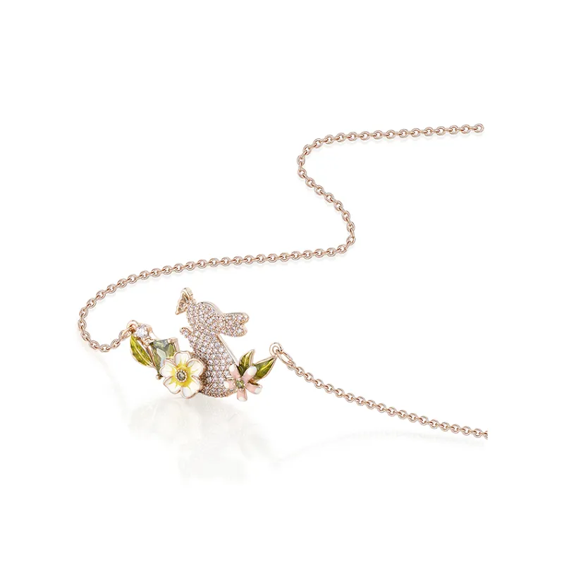 AJIDOU Synthetic Cubic Zirconia Necklaces Women's-2