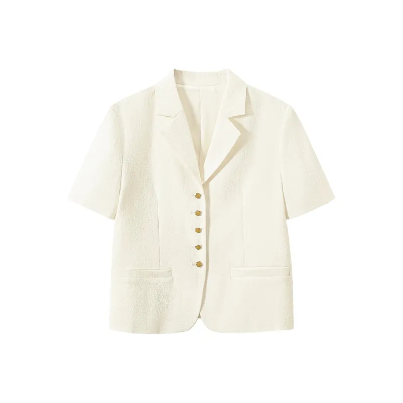 SHUXI Business Suit Women's Dandelion Seeds Falling White-0