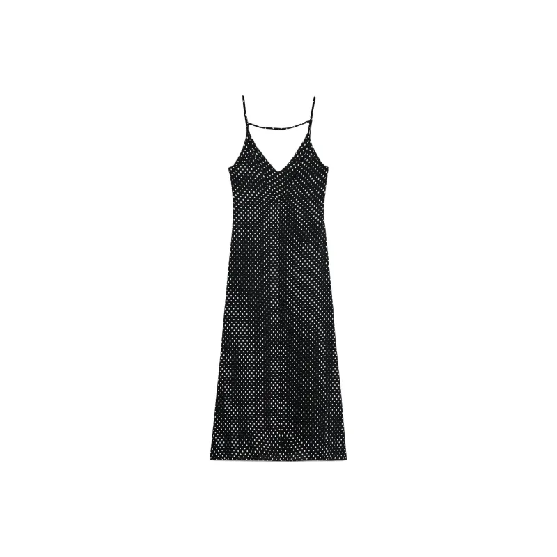 ZARA Slip Dresses Women's Black/White-1