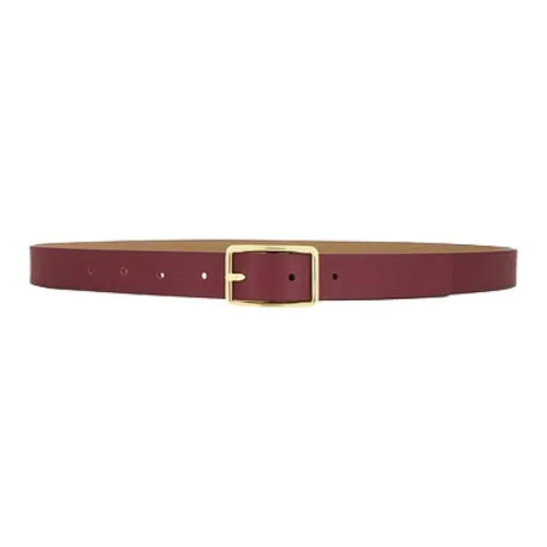 B Low The Belt Leather Belts Women's Red Width 2 Cm
