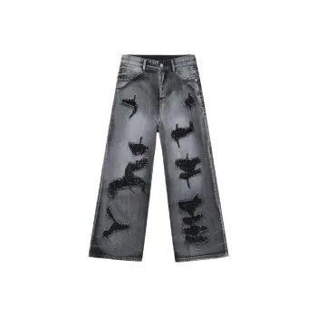 WHELVE Jeans Unisex Black