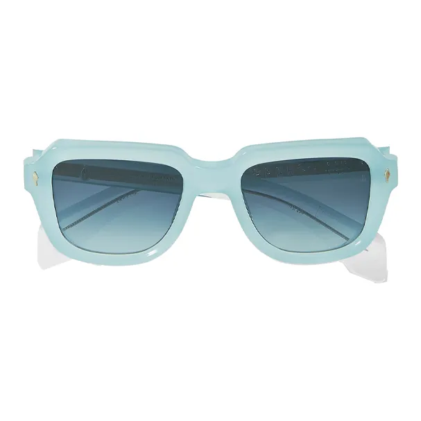 JACQUES MARIE MAGE Acetate Round Sunglasses Men's Blue-0
