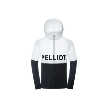 PELLIOT Super Light Breathable Quick Dry UV Protection Sun Protection Clothing Unisex Polar White/Obsidian Black