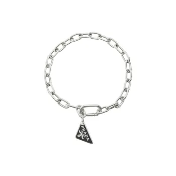 PRADA Silver Bracelets Unisex Silver