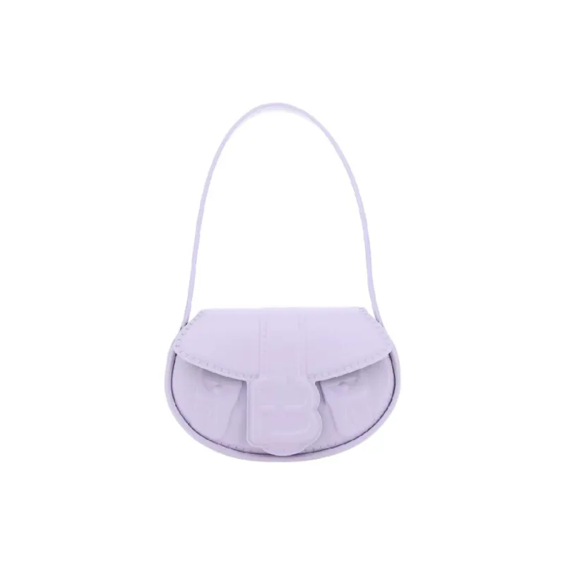 FORBITCHES Leather Shoulder Bag, Handbag Women's Purple-0