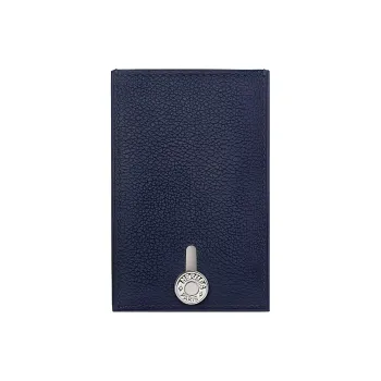 HERMES Diabolo Evercolor Calfskin Card Holder Regular Men's 2Z Bleu Nuit Midnight Blue