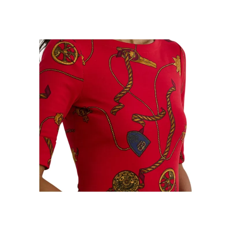 LAUREN RALPH LAUREN Regular T Shirt Women's Red-4