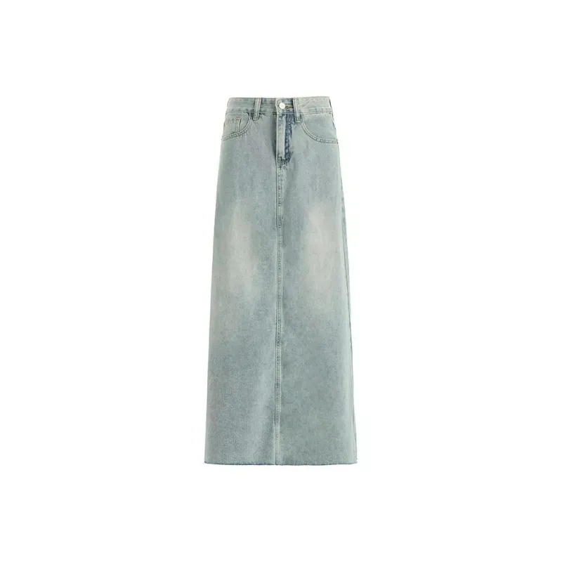 YINLEI Denim Long Skirt Women's-0